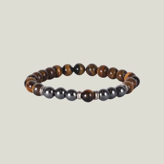 Tiger Eye & Hematite Bracelet